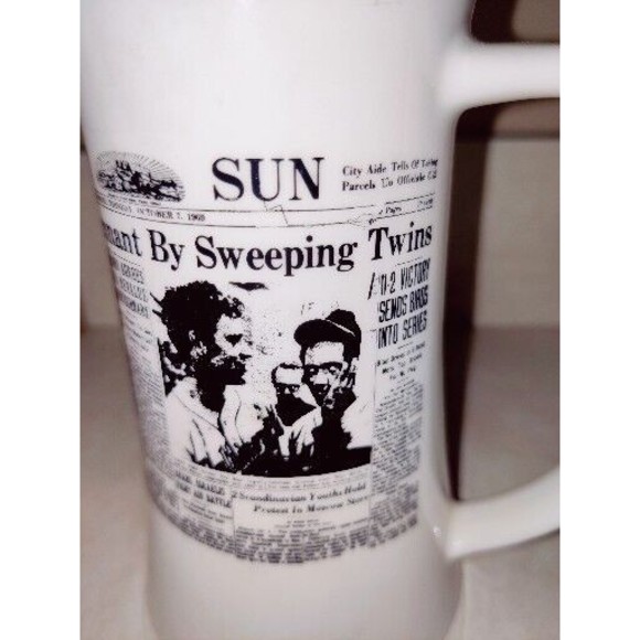 Vintage The Baltimore Sun Orioles Mug Pennant Sweeping Twins 1969 Newspaper Prnt - Picture 5 of 7